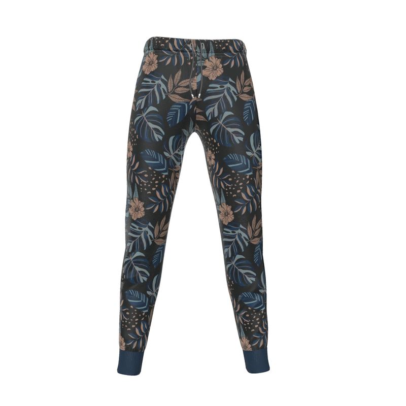 Women's Joggers - Midnight Monstera