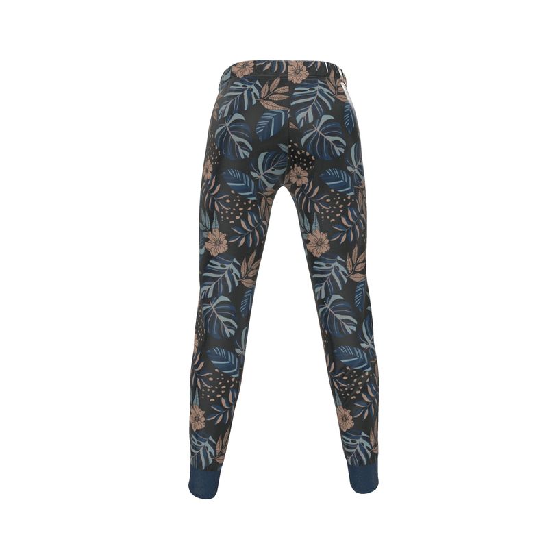 Women's Joggers - Midnight Monstera