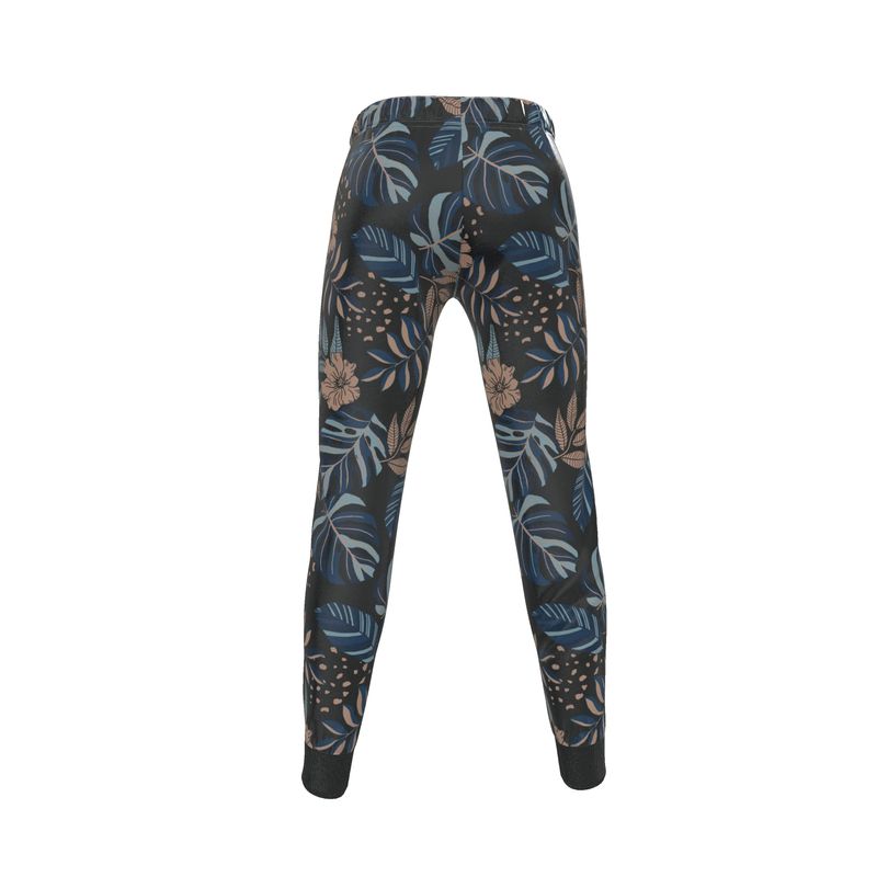 Women's Joggers - Midnight Monstera