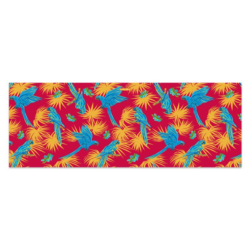 Women's Sarong - Tropical Macaw - Raspberry Red