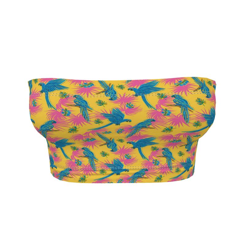 Women's Bandeau - Tropical Macaw - Yellow