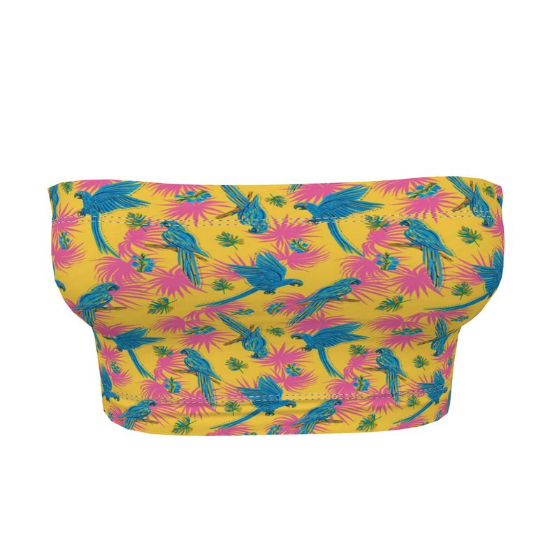 Women's Bandeau - Tropical Macaw - Yellow