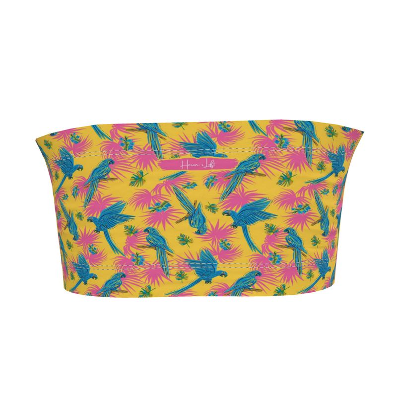 Women's Bandeau - Tropical Macaw - Yellow