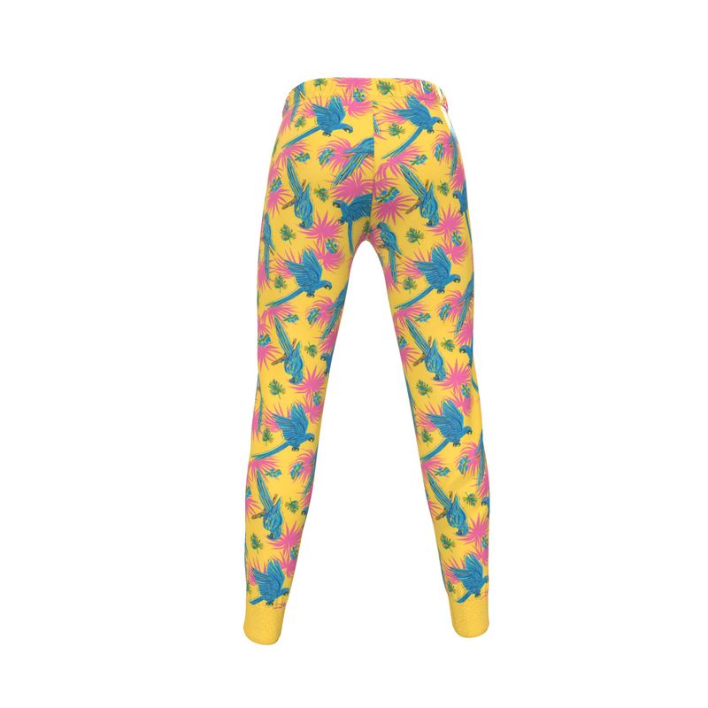 Women's Joggers - Tropical Macaw - Yellow