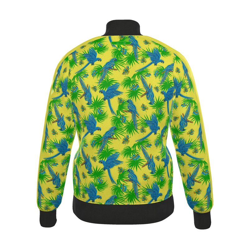 Men's Track Jacket - Tropical Macaw - Bright Green