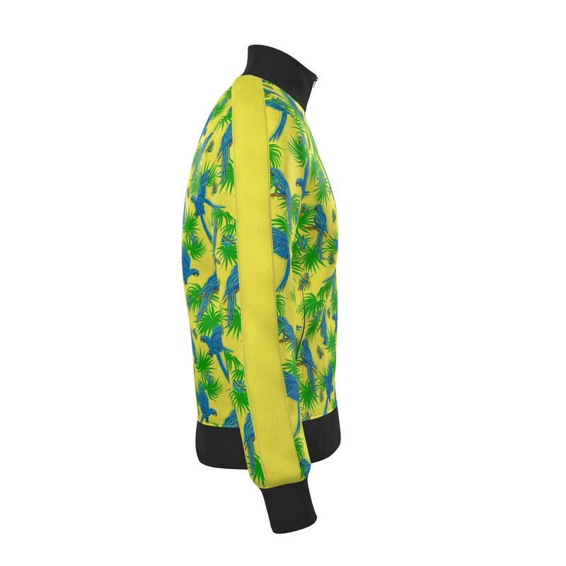 Men's Track Jacket - Tropical Macaw - Bright Green