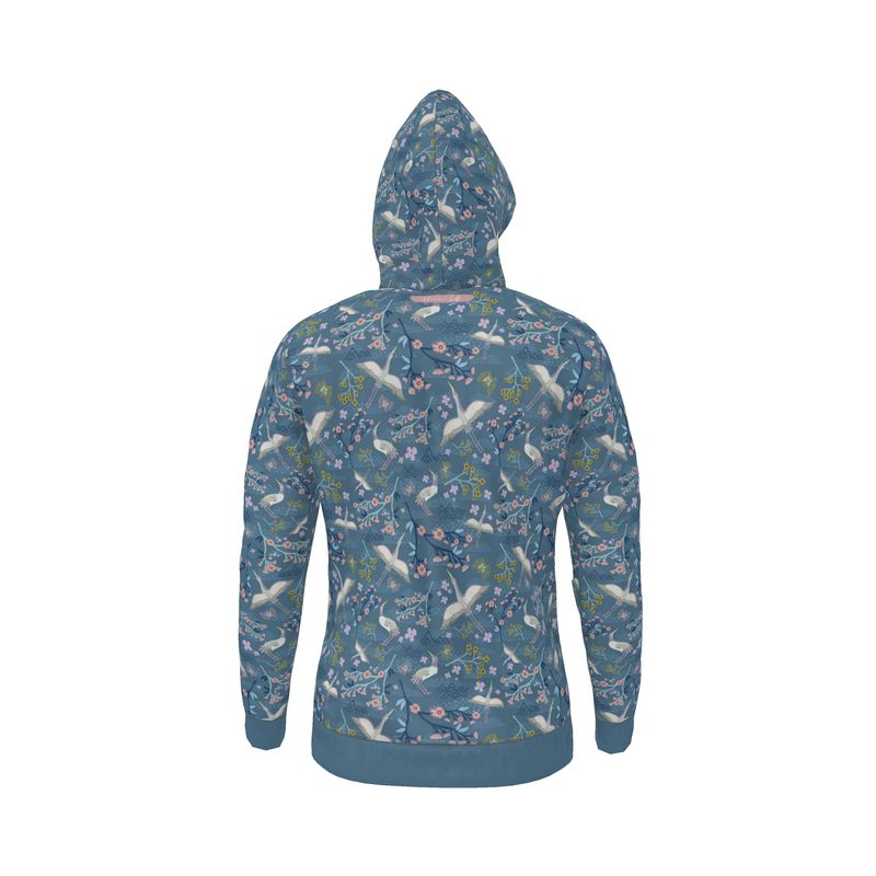 Women's Hoodie - White Crane