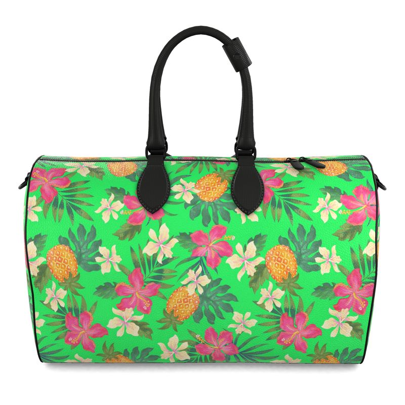 Duffle Bag - Nappa Leather - Pineapple Paradise - Tropical Green