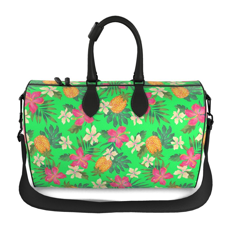 Duffle Bag - Nappa Leather - Pineapple Paradise - Tropical Green