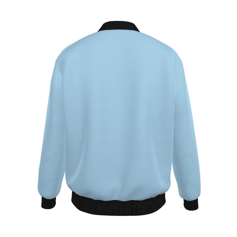 Men's Reversible Bomber Jacket - Midnight Monstera - Blue Mist