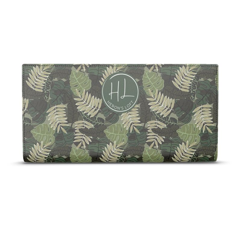 Travel Wallet - Camo Leaves