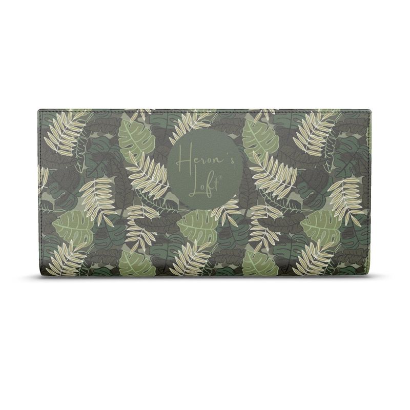 Travel Wallet - Camo Leaves