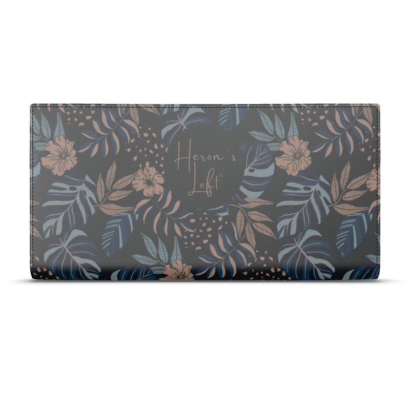 Travel Wallet - Midnight Monstera