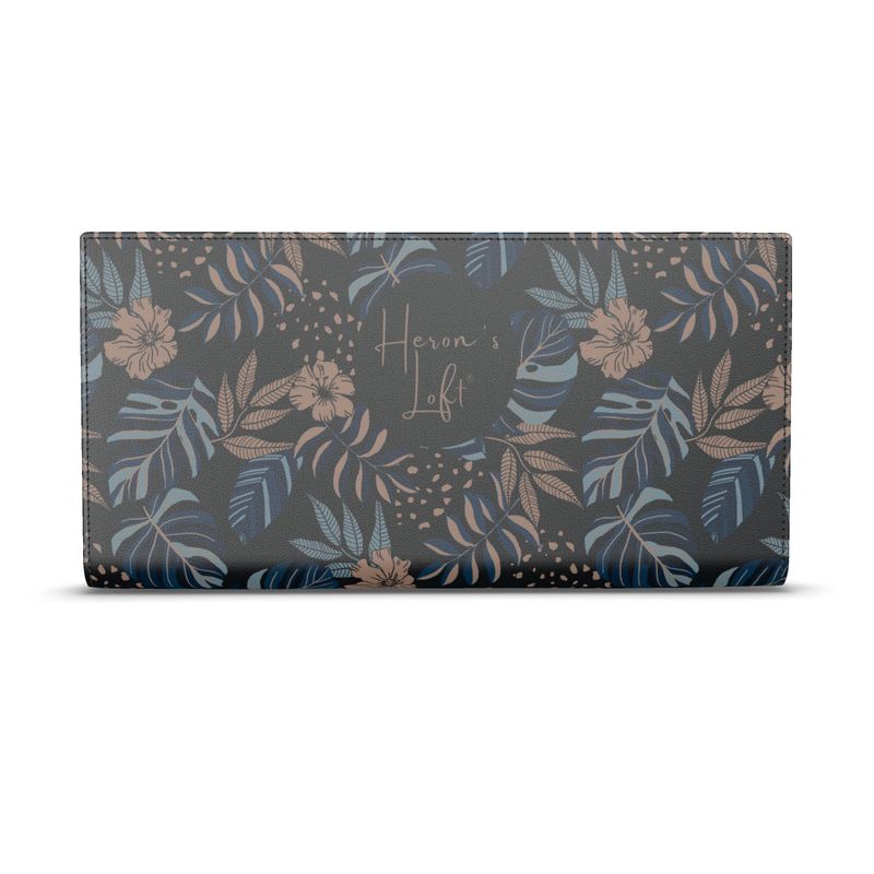 Travel Wallet - Midnight Monstera
