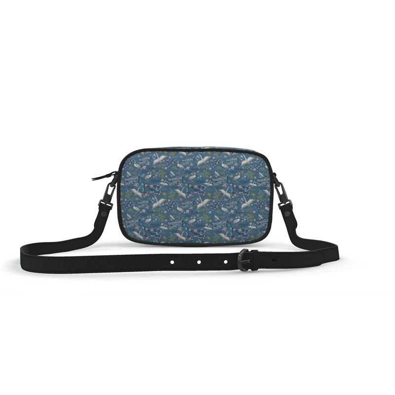 Camera Bag - Nappa Leather - White Crane