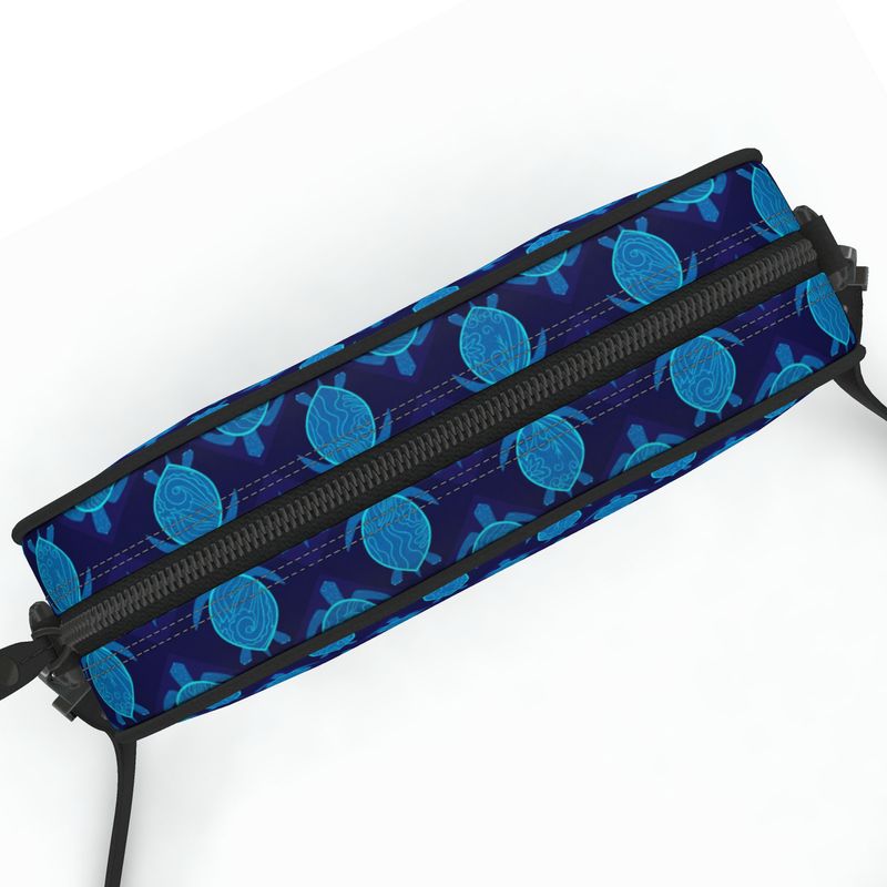 Camera Bag - Nappa Leather - Topo Turtles - Blue