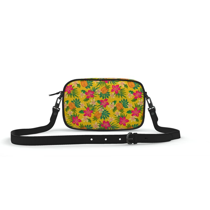 Camera Bag - Nappa Leather - Pineapple Paradise - Yellow