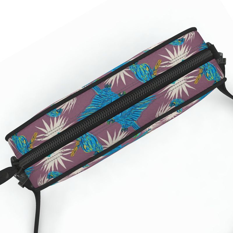 Camera Bag - Nappa Leather - Tropical Macaw - Purple