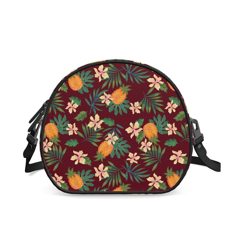 Gumdrop Bag - Nappa Leather - Pineapple Paradise - Burgundy