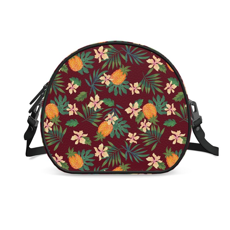Gumdrop Bag - Nappa Leather - Pineapple Paradise - Burgundy
