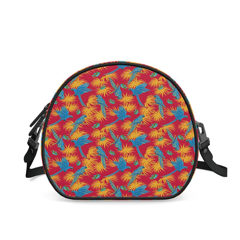 Gumdrop Bag - Nappa Leather - Tropical Macaw - Raspberry Red