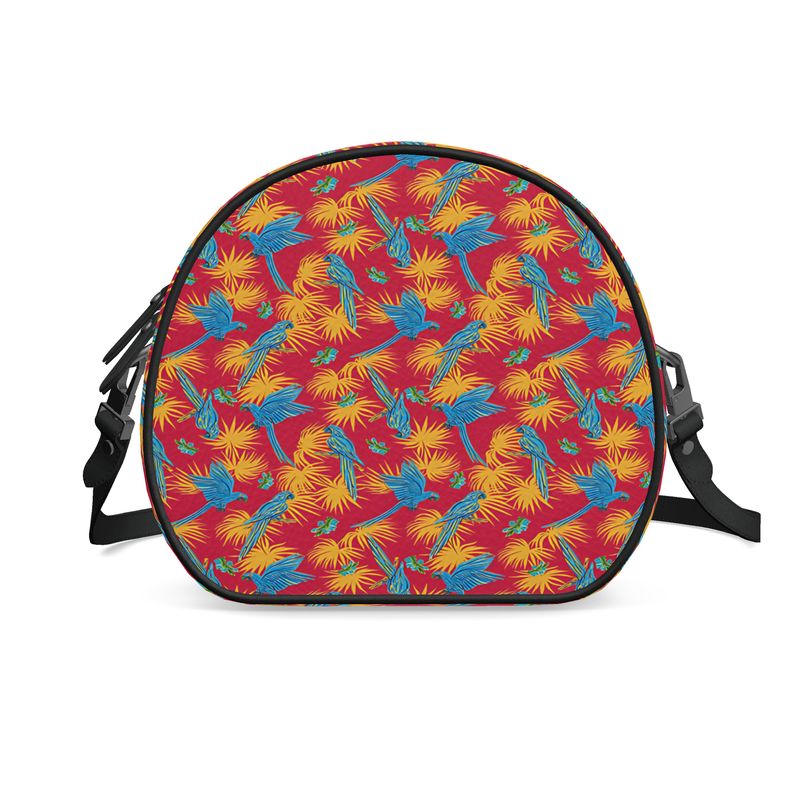 Gumdrop Bag - Nappa Leather - Tropical Macaw - Raspberry Red