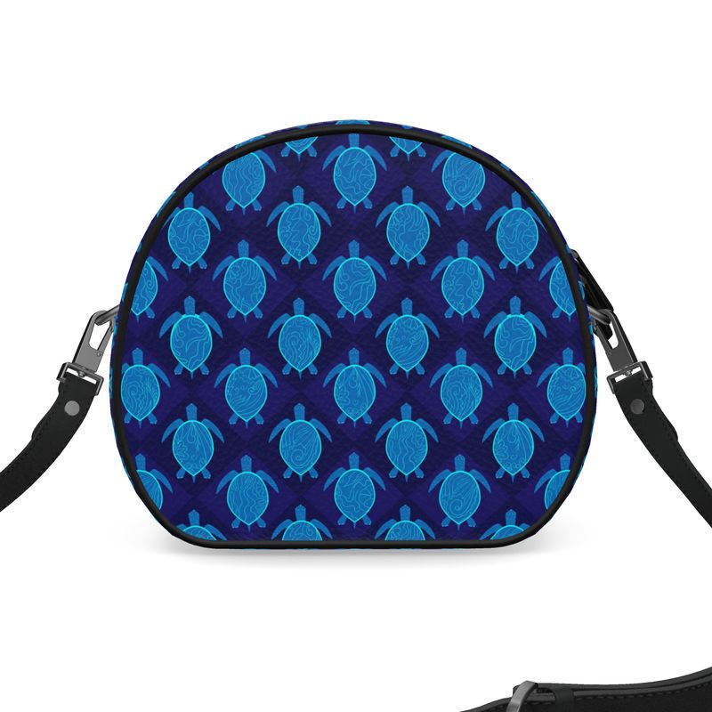 Gumdrop Bag - Nappa Leather - Topo Turtles - Blue