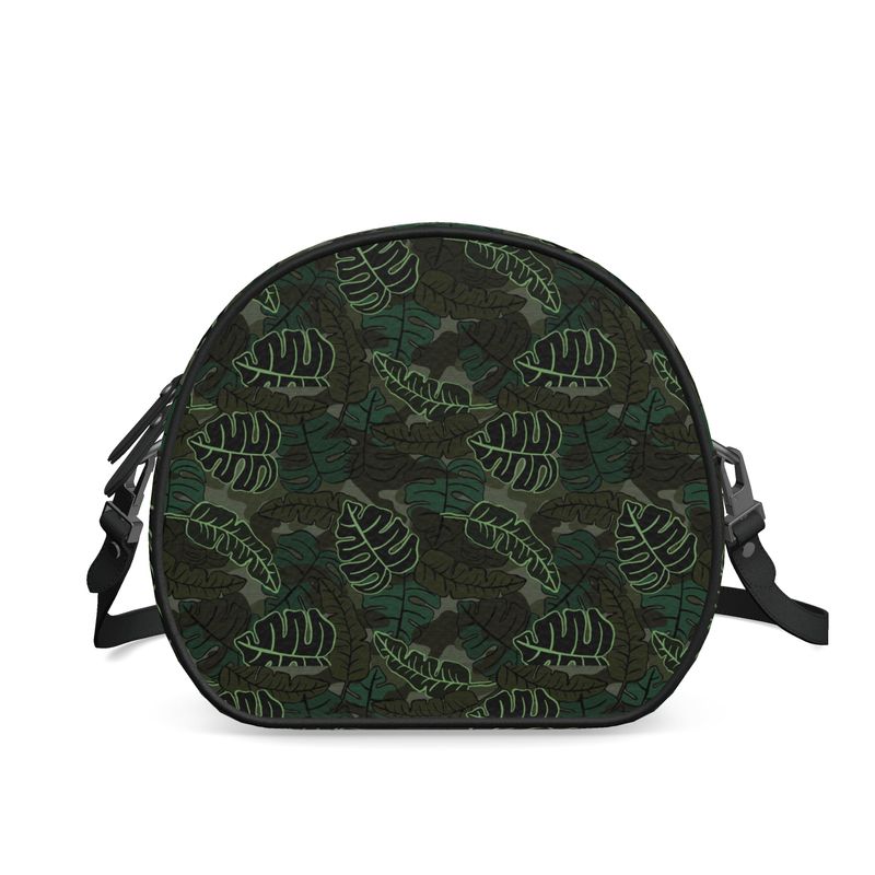 Gumdrop Bag - Nappa Leather - Camo Leaves - Dark