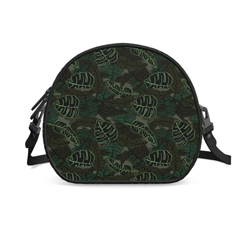 Gumdrop Bag - Nappa Leather - Camo Leaves - Dark