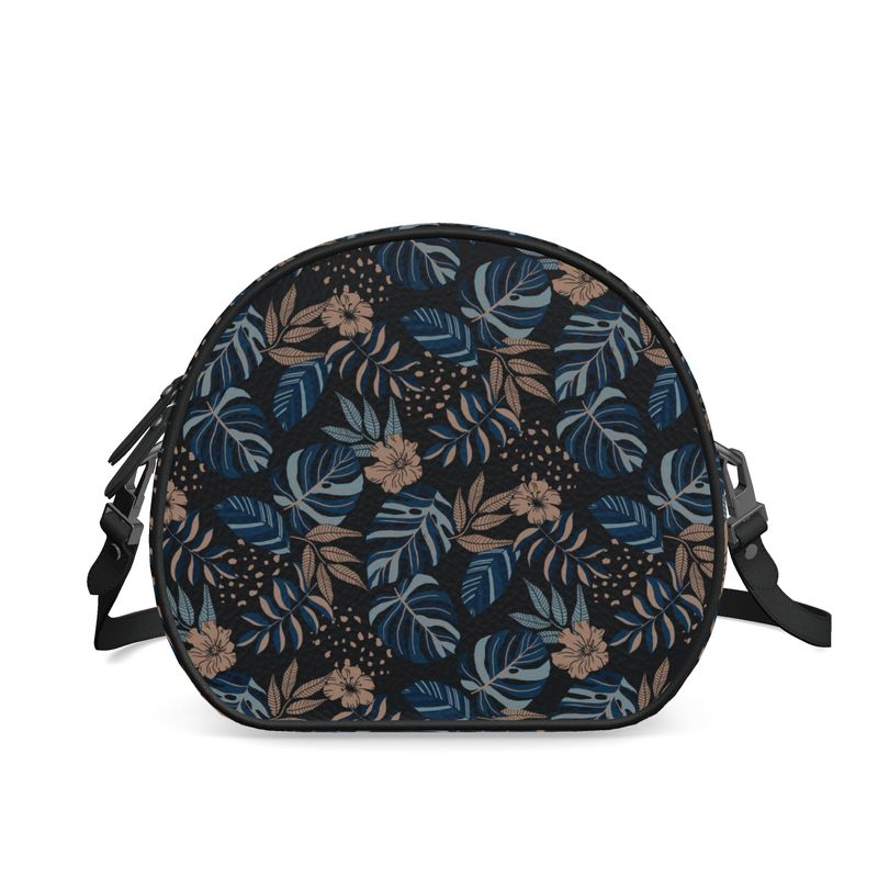 Gumdrop Bag - Nappa Leather - Midnight Monstera