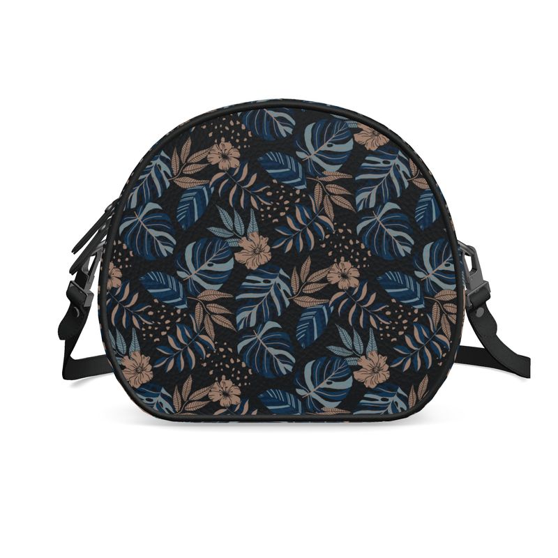 Gumdrop Bag - Nappa Leather - Midnight Monstera