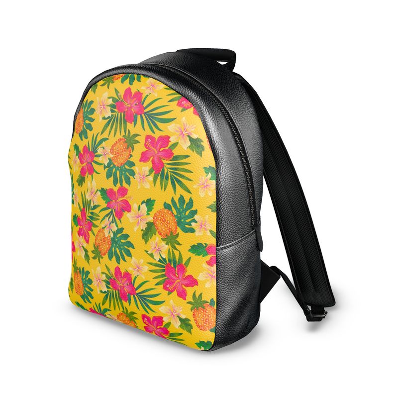 Backpack - Nappa Leather - Pineapple Paradise - Tropical Yellow