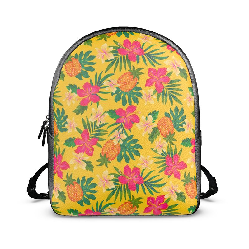 Backpack - Nappa Leather - Pineapple Paradise - Tropical Yellow