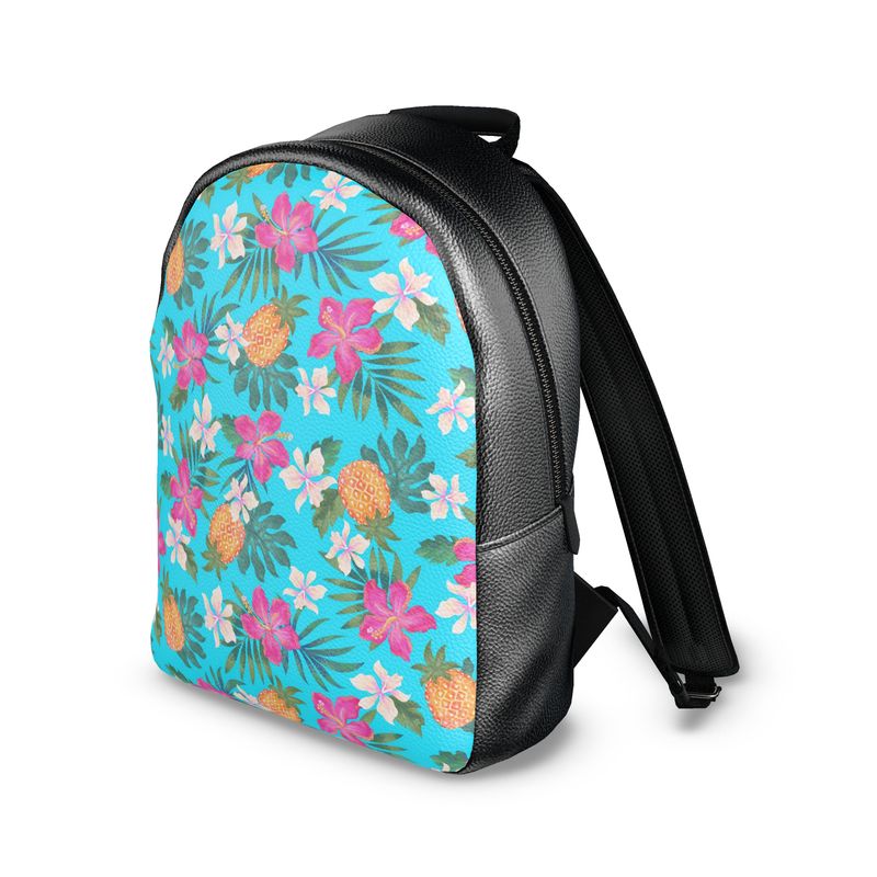 Backpack - Nappa Leather - Pineapple Paradise - Tropical Blue