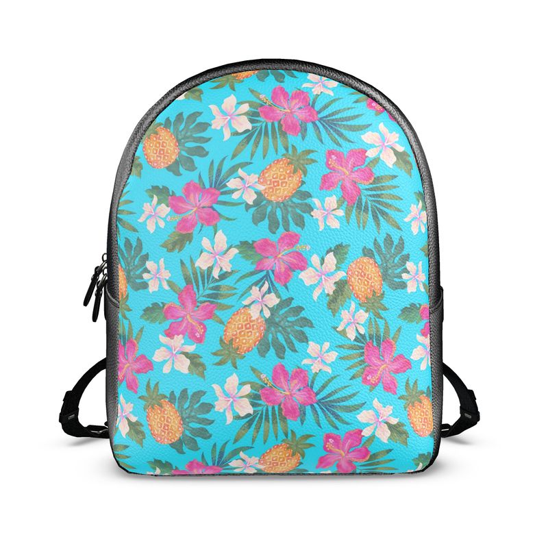 Backpack - Nappa Leather - Pineapple Paradise - Tropical Blue