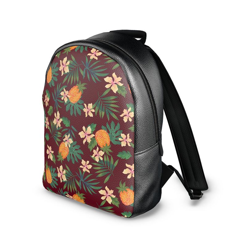 Backpack - Nappa Leather - Pineapple Paradise - Burgundy