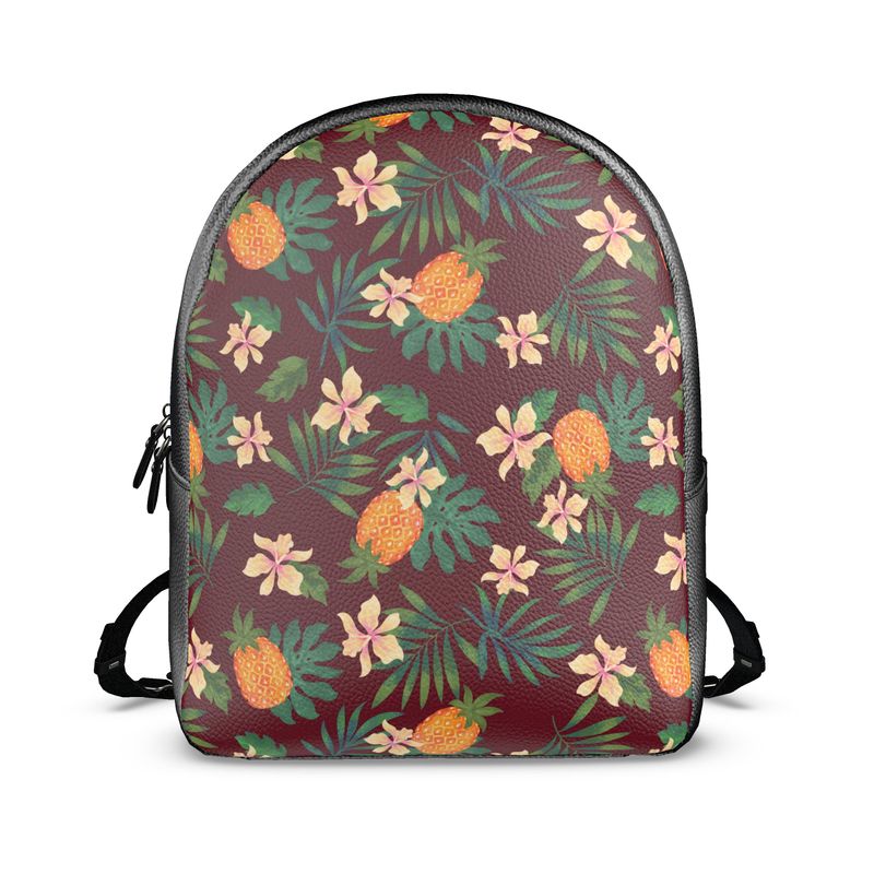 Backpack - Nappa Leather - Pineapple Paradise - Burgundy