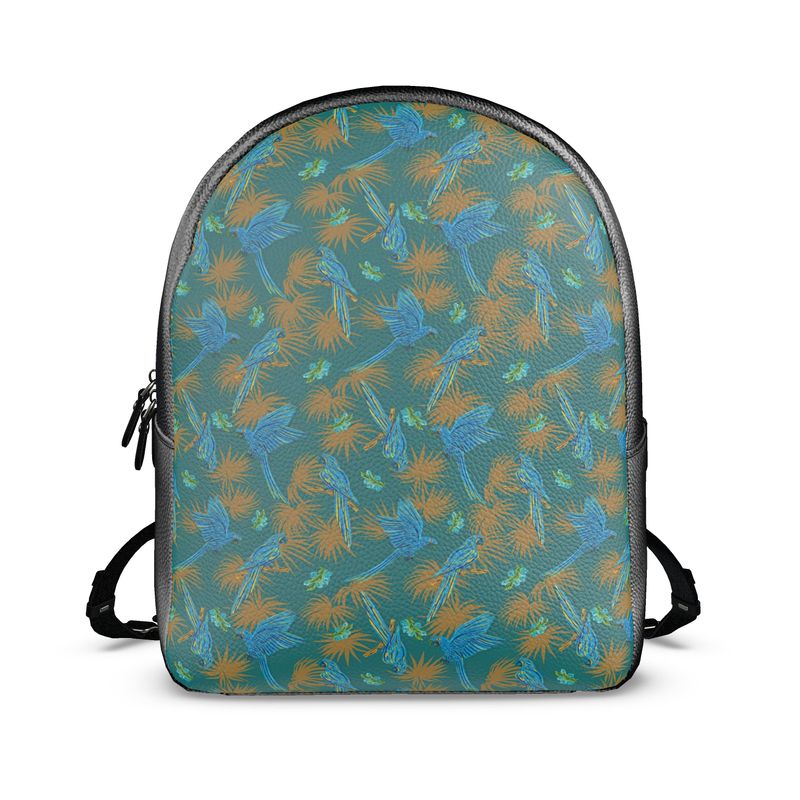 Backpack - Nappa Leather - Tropical Macaw - Seafoam Green