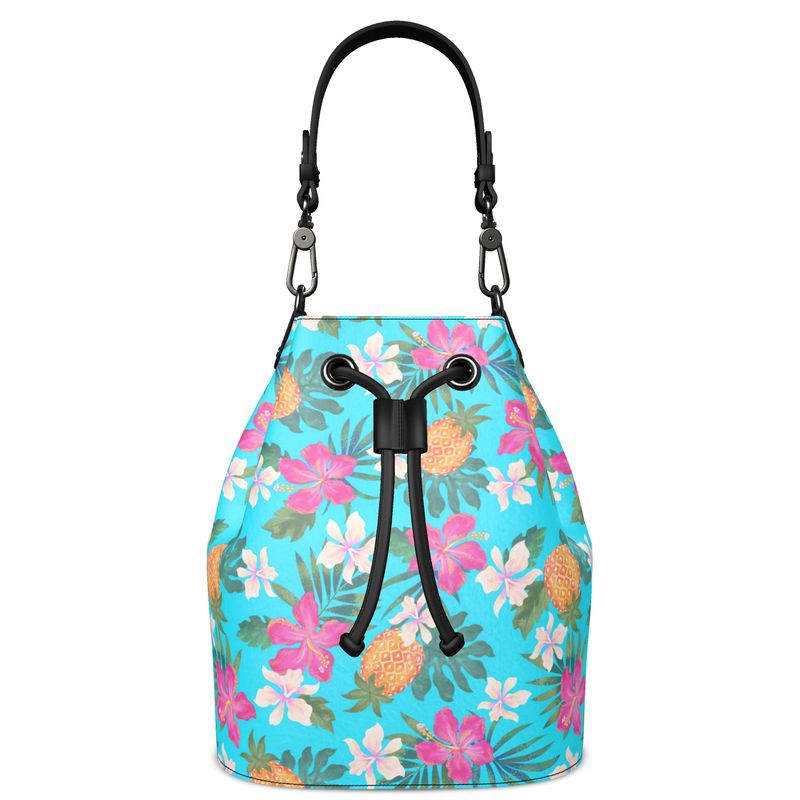 Gallery Bag - Nappa Leather - Pineapple Paradise - Tropical Blue