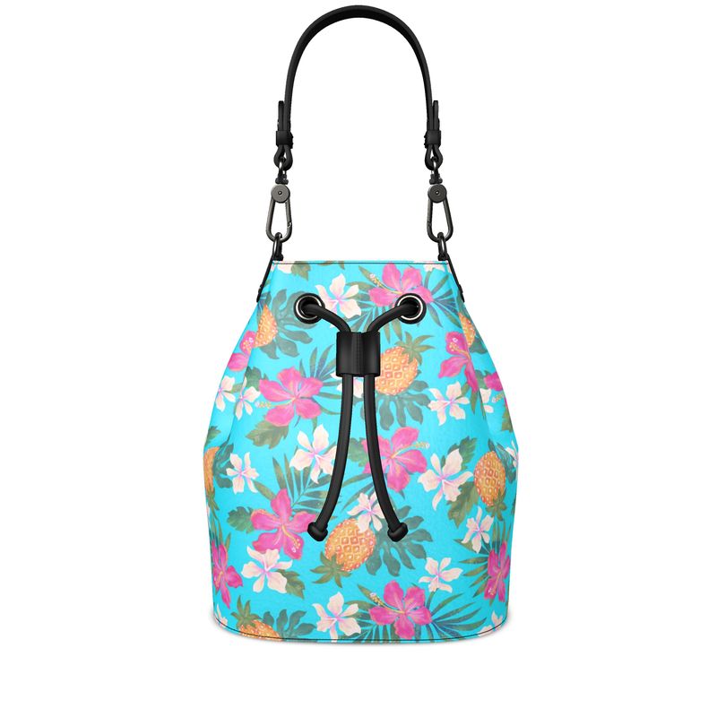 Gallery Bag - Nappa Leather - Pineapple Paradise - Tropical Blue