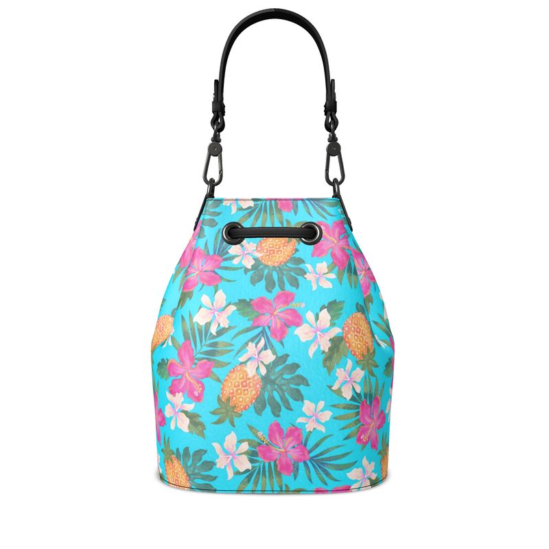 Gallery Bag - Nappa Leather - Pineapple Paradise - Tropical Blue