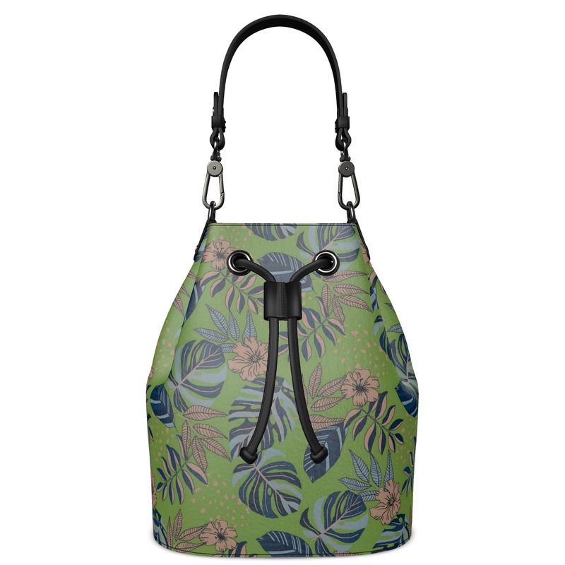 Gallery Bag - Nappa Leather - Midnight Monstera - Olive Green