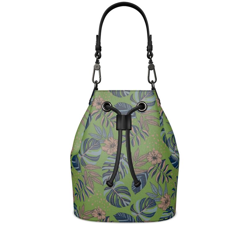Gallery Bag - Nappa Leather - Midnight Monstera - Olive Green