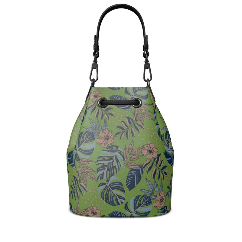 Gallery Bag - Nappa Leather - Midnight Monstera - Olive Green