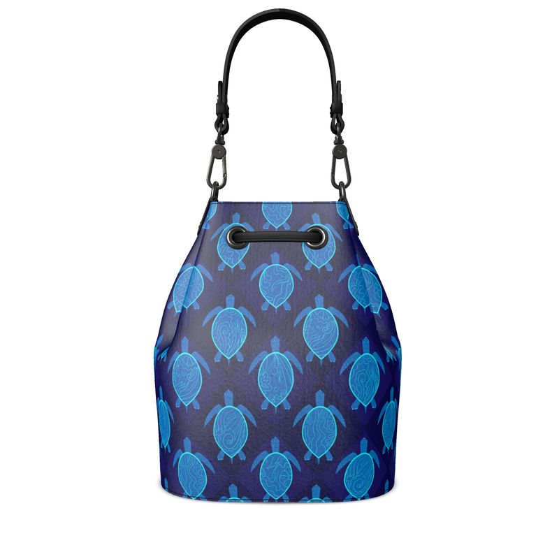 Gallery Bag - Nappa Leather - Topo Turtles - Blue