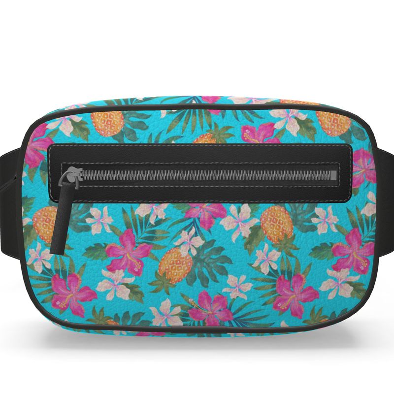 Belt Bag - Nappa Leather - Pineapple Paradise - Tropical Blue
