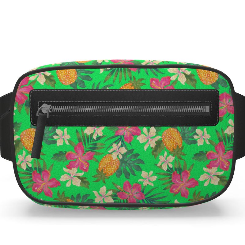 Belt Bag - Nappa Leather - Pineapple Paradise - Tropical Green