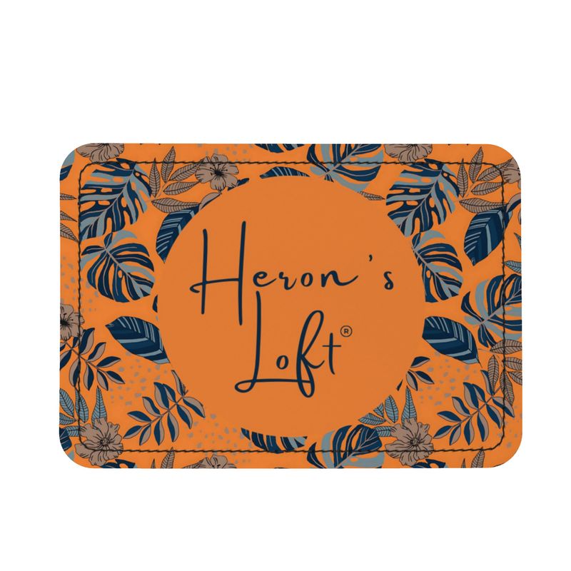 Belt Bag - Nappa Leather - Midnight Monstera - Cadmium Orange
