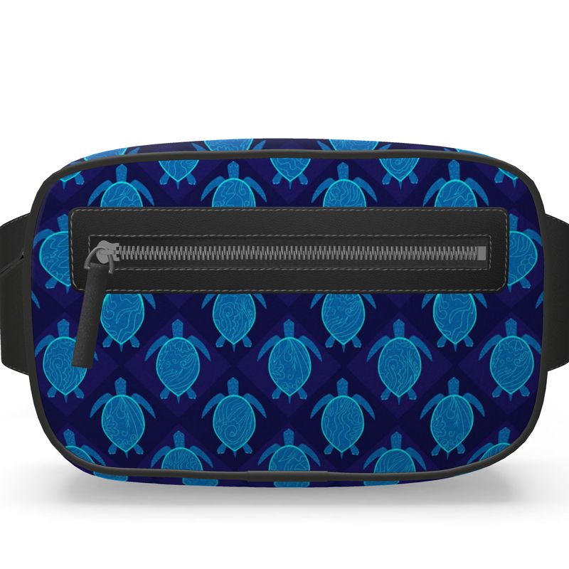 Belt Bag - Nappa Leather - Topo Turtles - Blue