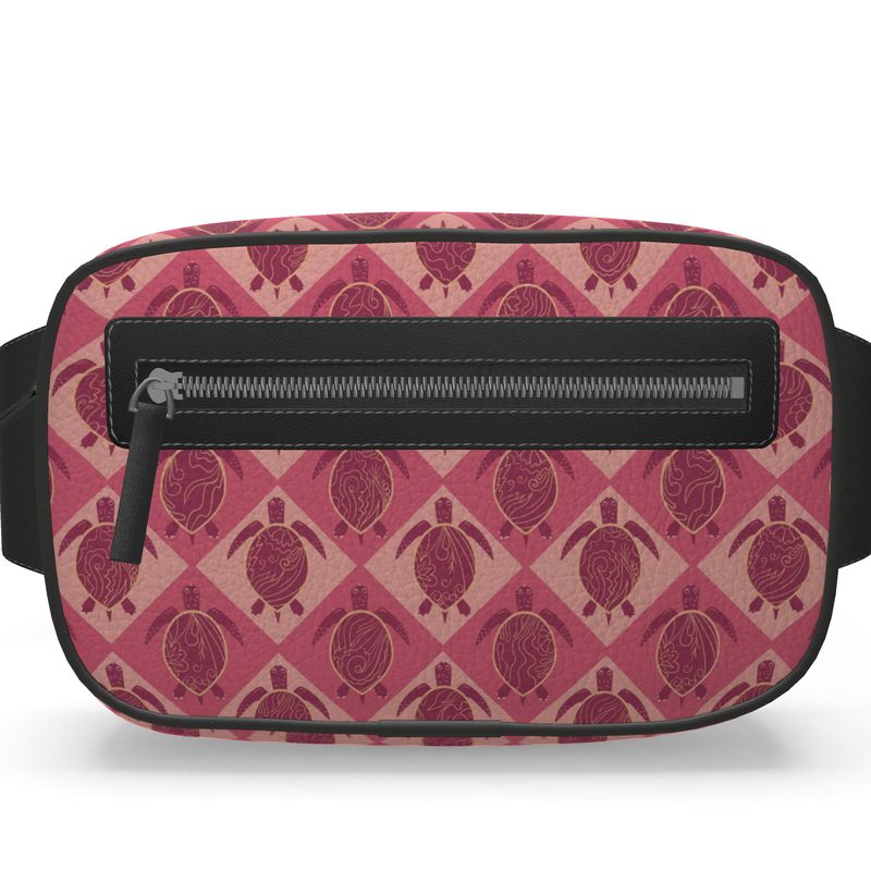 Belt Bag - Nappa Leather - Topo Turtles - Pink